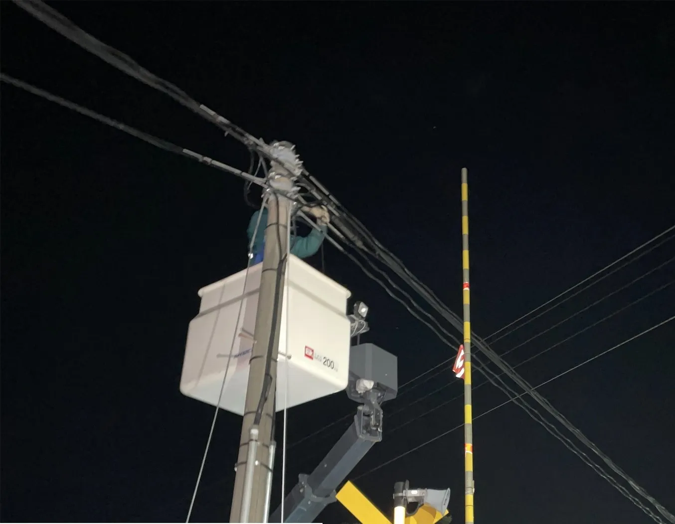 架空ケーブル布設